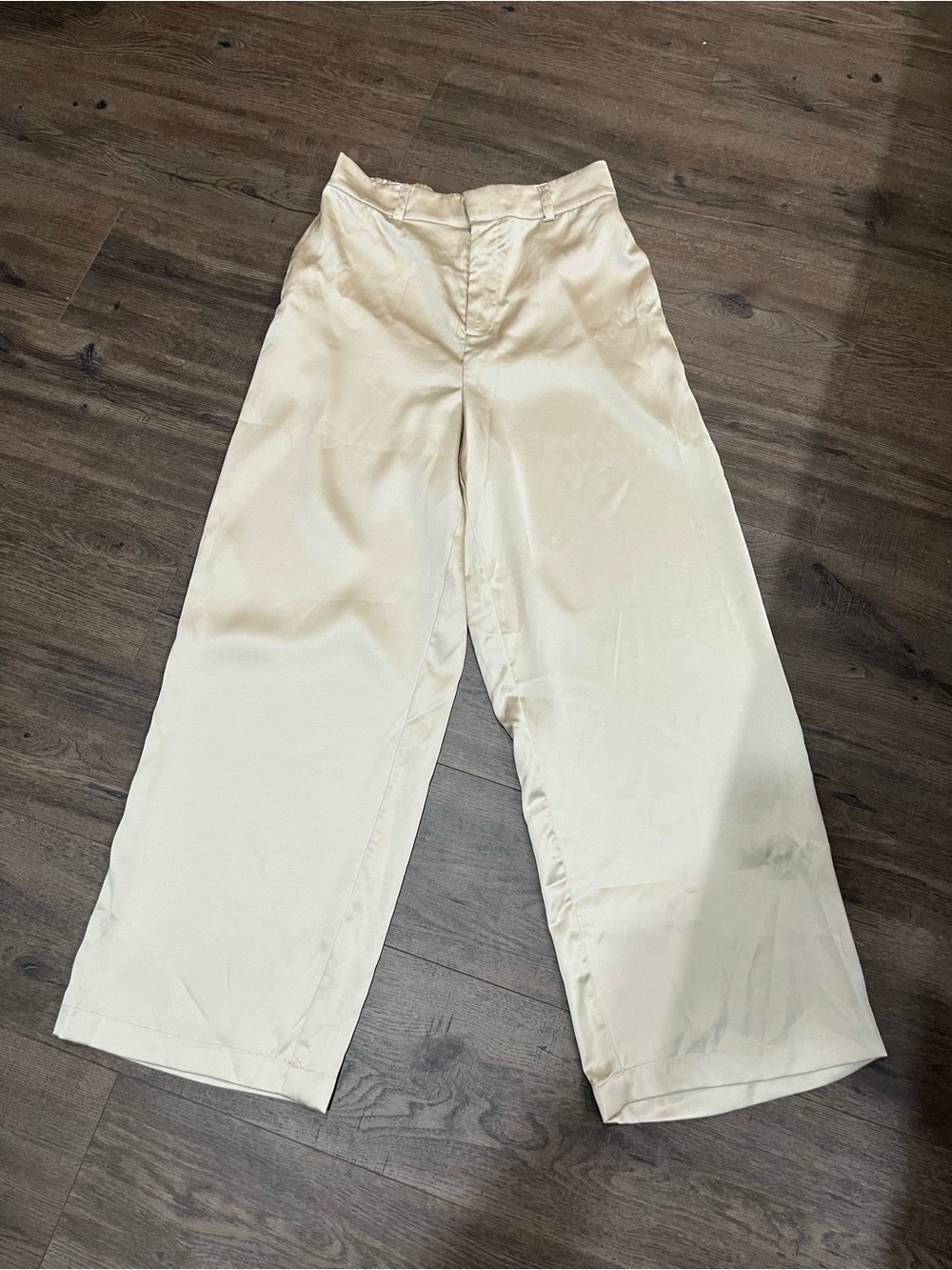 House of Harlow 1960 Cream Wide-Leg Trousers